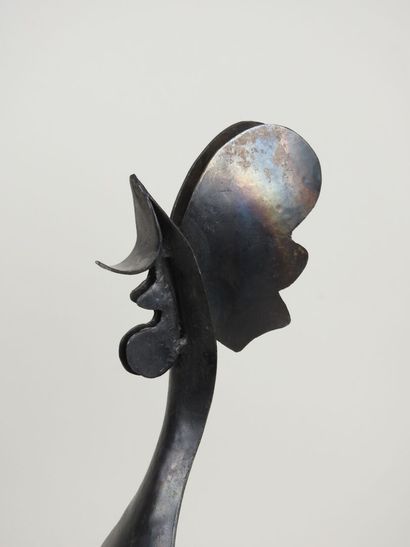 Coq chantant.
Sculpture en fer forgé.
Travail...