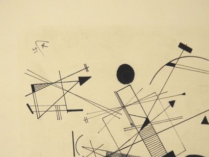 Vassily KANDINSKY (1866-1944), d'après.
Composition...