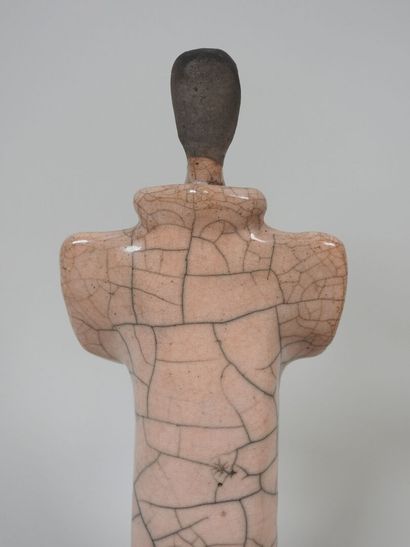 JALLIER (XXe).
Sculpture en céramique vernissée...