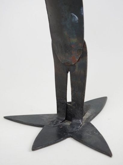 Coq chantant.
Sculpture en fer forgé.
Travail...