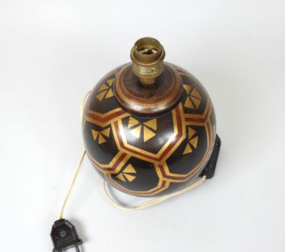 Maison CHARLES PARIS (XXe). 
Pied de lampe...