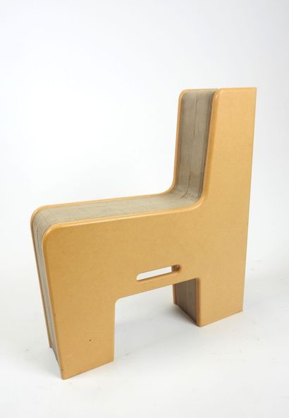 Chischen SHIU (XXe).
Fauteuil accordéon extensible...