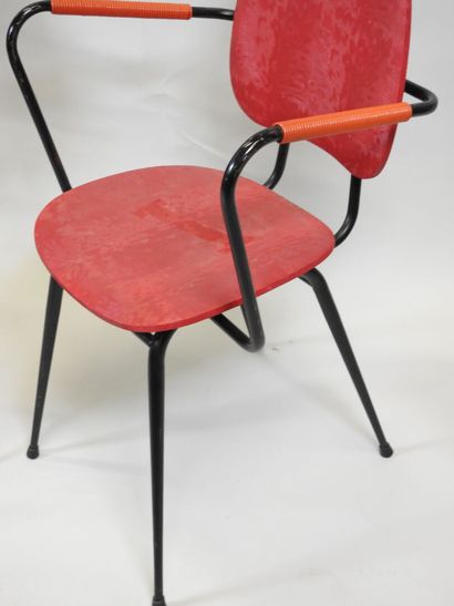 Jacques HITIER (1917-1999).
Paire de chaises...