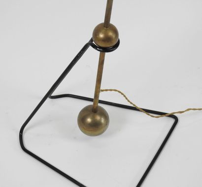 Lampadaire articulé à balancier, le fût en...