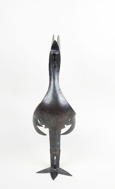 Coq chantant.
Sculpture en fer forgé.
Travail...
