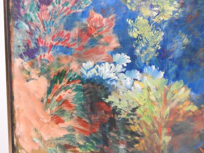 Jean Pierre FAVRE (1933-2020).
La forêt.
Huile...