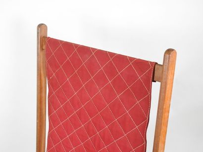 CLAIRITEX, XXe.
Chaise longue de paquebot...