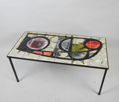 Juliette BELARTI (XXe).
Table basse rectangulaire,...