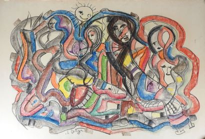 Charles ORTEGA (1925-2006).
Composition aux...