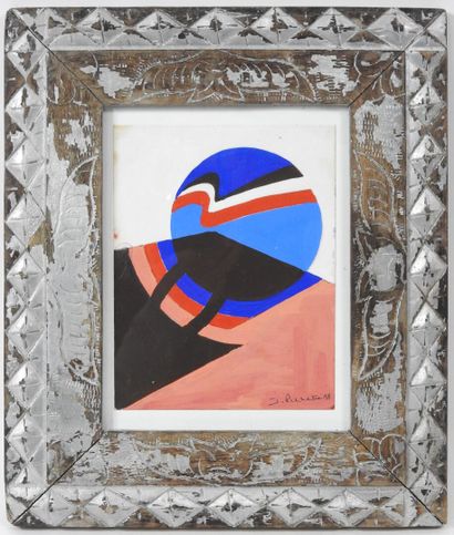 James PICHETTE (1920-1996).
Jazz 1.
Gouache...