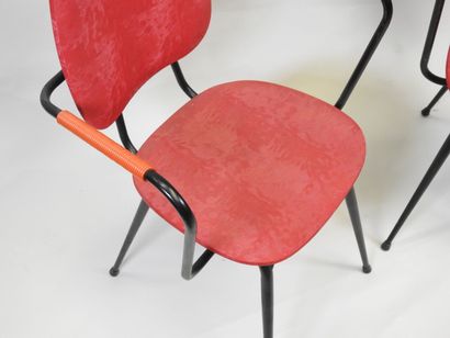 Jacques HITIER (1917-1999).
Paire de chaises...