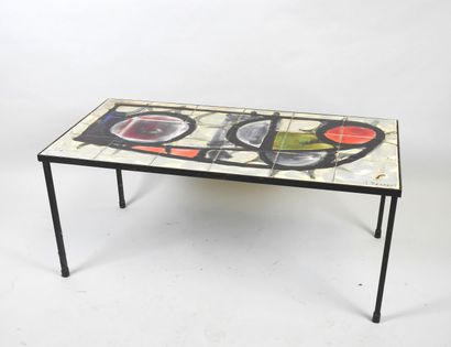 Juliette BELARTI (XXe).
Table basse rectangulaire,...