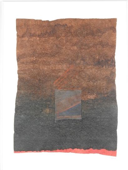 Michèle COUTIER (1936).
Composition abstraite....