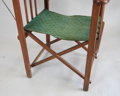 CLAIRITEX, XXe.
Trois chaises pliantes en...