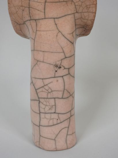 JALLIER (XXe).
Sculpture en céramique vernissée...