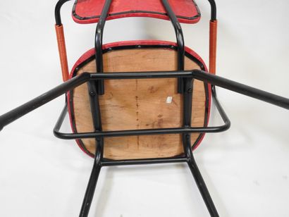 Jacques HITIER (1917-1999).
Paire de chaises...