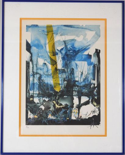 Raymond MORETTI (1931-2005).
Amsterdam.
Lithographie...