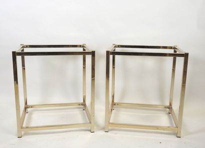 Paire de tables basses rectangulaires en...