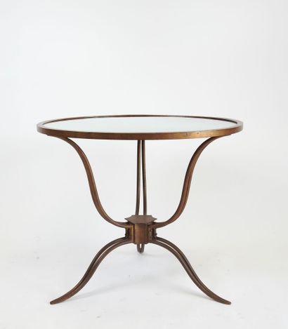 René DROUET (1899-1993).
Table basse circulaire...