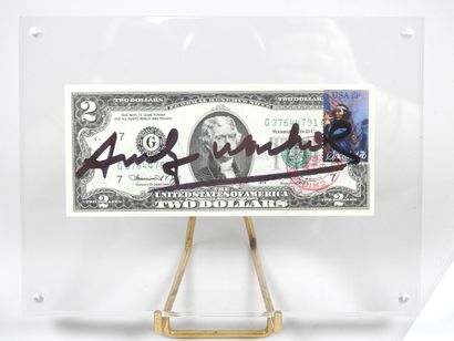 Andy WARHOL (1928-1987).
Billet de 2 dollars...
