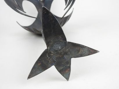 Coq chantant.
Sculpture en fer forgé.
Travail...