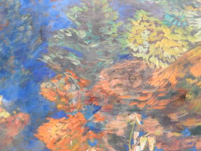 Jean Pierre FAVRE (1933-2020).
La forêt.
Huile...