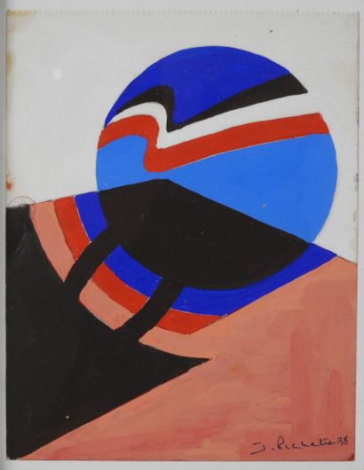 James PICHETTE (1920-1996).
Jazz 1.
Gouache...