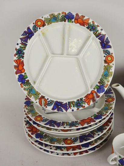 VILLEROY & BOCH, modèle ACAPULCO (1960).
Lot...