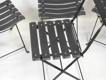PAQUEBOT FRANCE/NORWAY.
Suite de quatre chaises...
