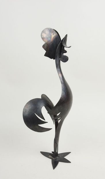 Coq chantant.
Sculpture en fer forgé.
Travail...