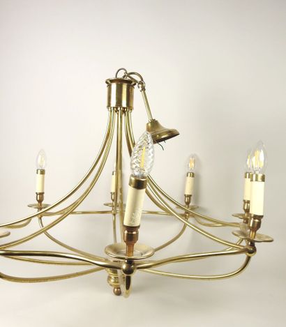 Lustre de forme corbeille à huit bras de...