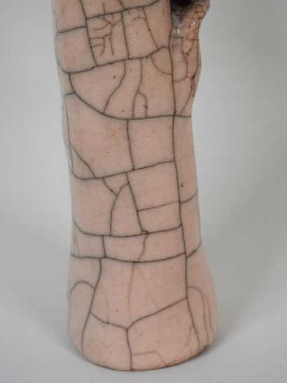 JALLIER (XXe).
Sculpture en céramique vernissée...