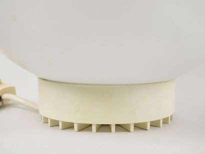Lampe boule en verre opaque blanc à poser,...