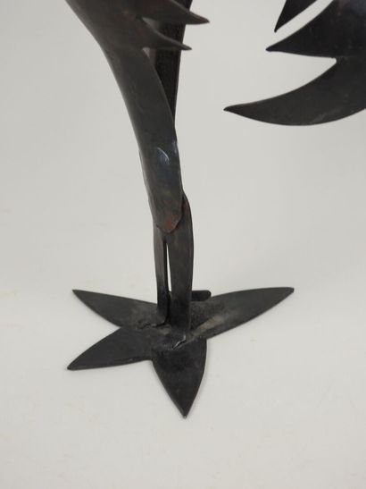 Coq chantant.
Sculpture en fer forgé.
Travail...