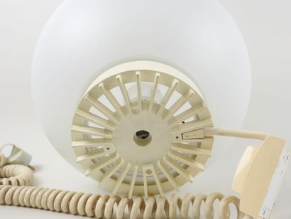 Lampe boule en verre opaque blanc à poser,...