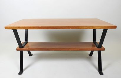 Table basse rectangulaire à deux plateaux...