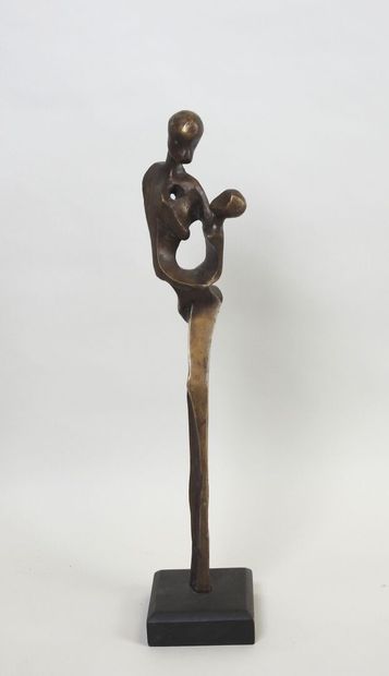 École du XXe.
Maternité.
Sujet en bronze...