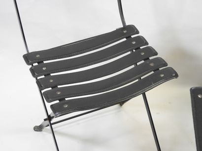 PAQUEBOT FRANCE/NORWAY.
Suite de quatre chaises...