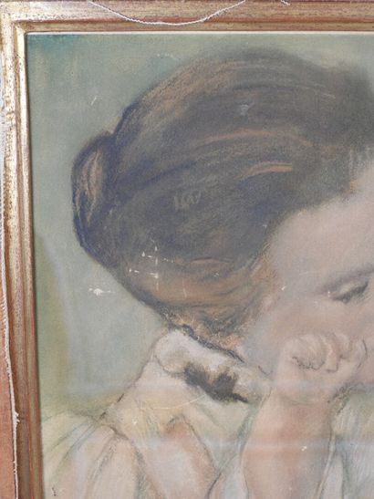 Mary CASSATT (1844-1926).
Mère et enfant.
Reproduction...