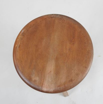 *
Tabouret d'architecte en bois, le plateau...