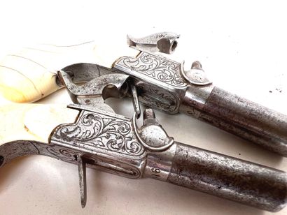 Belgium, circa 1840.
Fine pair of Liège-made...