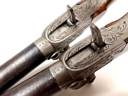 Belgium, circa 1840-50.
Pair of small percussion,...