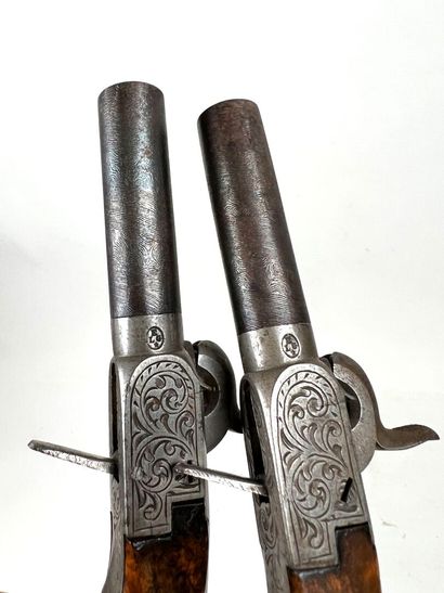 Belgium, circa 1840-50.
Pair of small percussion,...