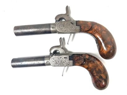 Belgium, circa 1840-50.
Pair of small percussion,...
