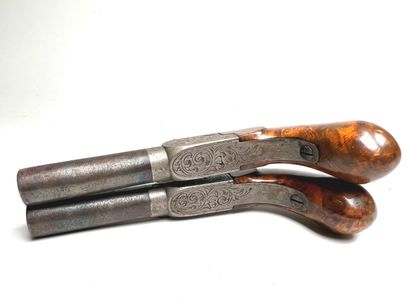 Belgium, circa 1840-50.
Pair of small percussion,...