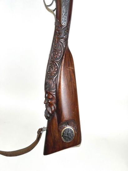 Belgium, circa 1840.
Fine double-barrel percussion...