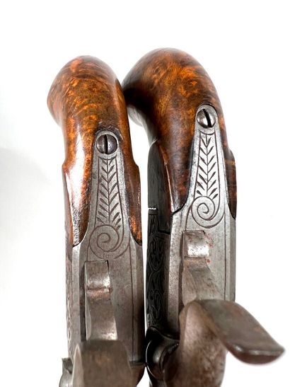 Belgium, circa 1840-50.
Pair of small percussion,...