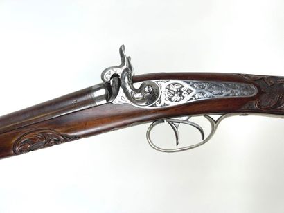 Belgium, circa 1840.
Fine double-barrel percussion...
