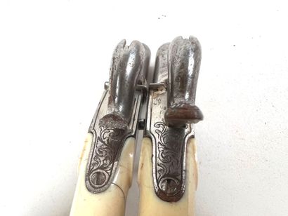 Belgium, circa 1840.
Fine pair of Liège-made...