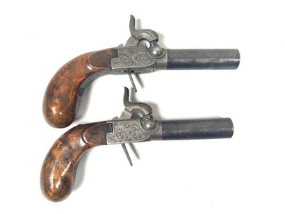 Belgium, circa 1840-50.
Pair of small percussion,...